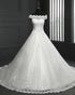 2019 Lace Wedding Dresses Cap Sleeve Modest Lace Bridal Ball Gowns for Wedding